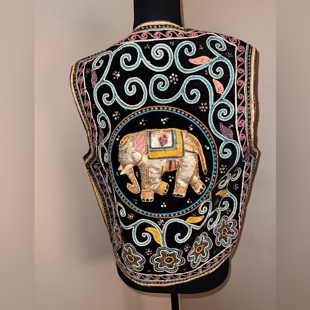 Carol Horn Vintage Elephant Vest